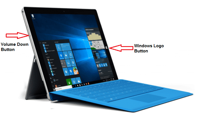 How to take a screenshot in windows tablet 